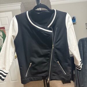 Black and White Varsity Jacket